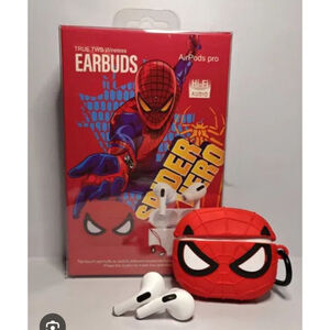 Spiderman Violent Bears KT-01 True TWS Earbuds Hi-Fi Audio with Charging Box